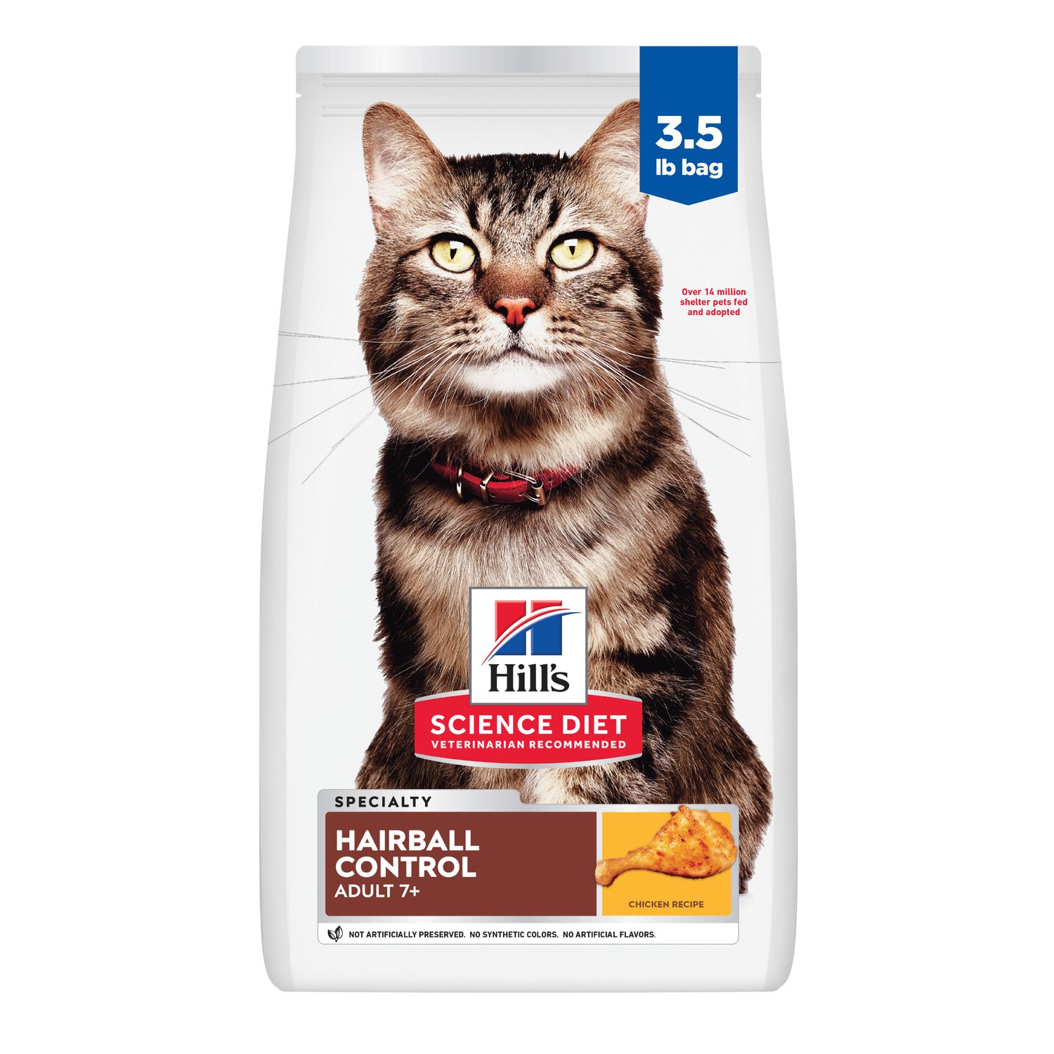 Adult 7 Hairball Control Chicken Recipe Cat Food