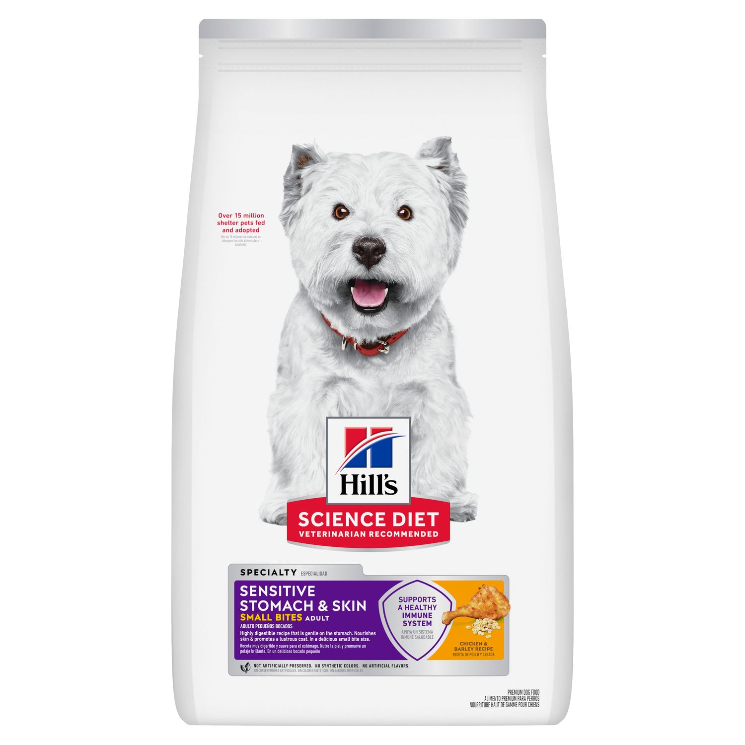 Adult Sensitive Stomach & Skin Small Bites Chicken & Barley Recipe Dog Food